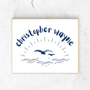 Personalized Nautical Wall Art