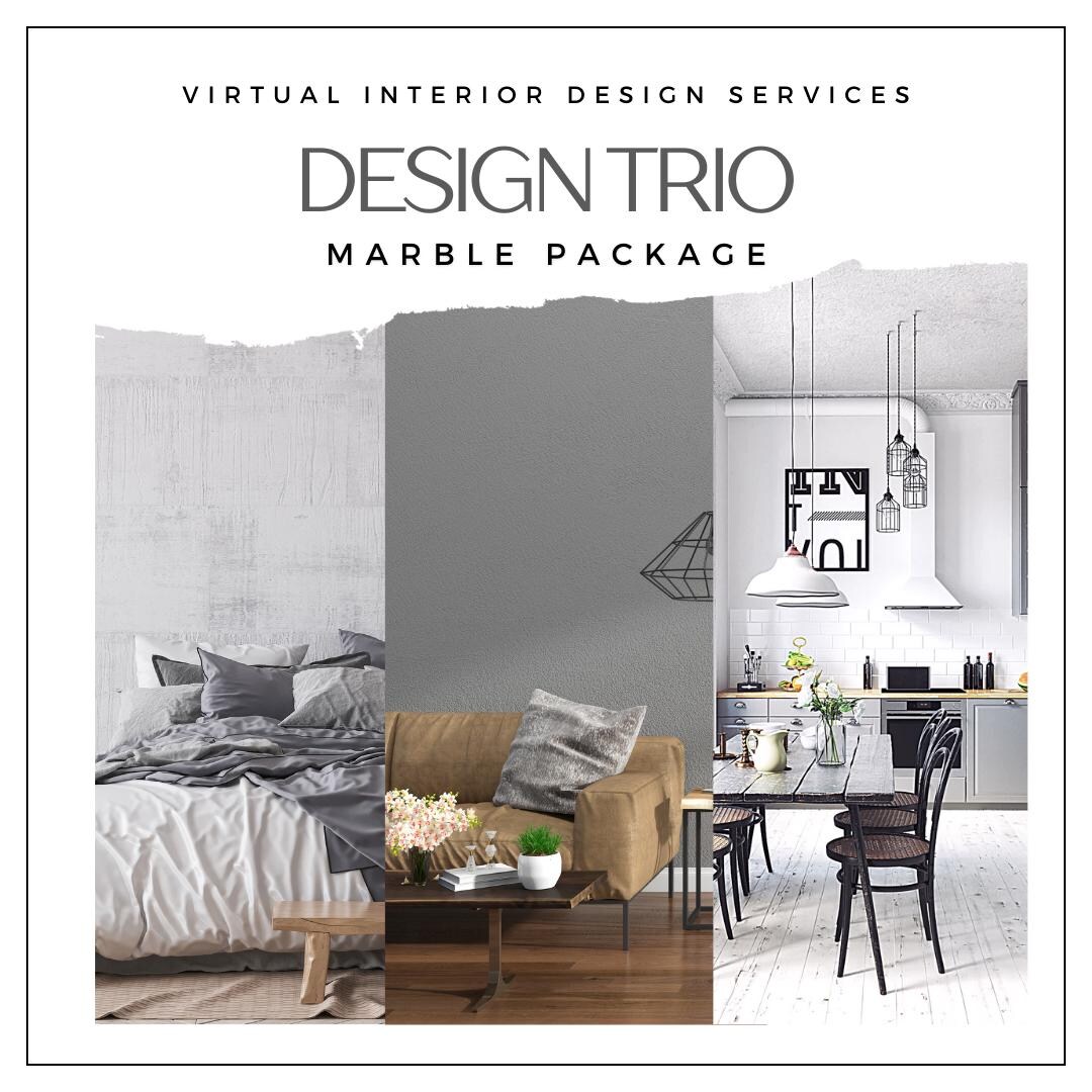 Design Trio Virtual Interior Design - Marble Package - Etsy