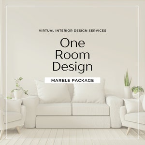 One Room Virtual Interior Design - Marble Package