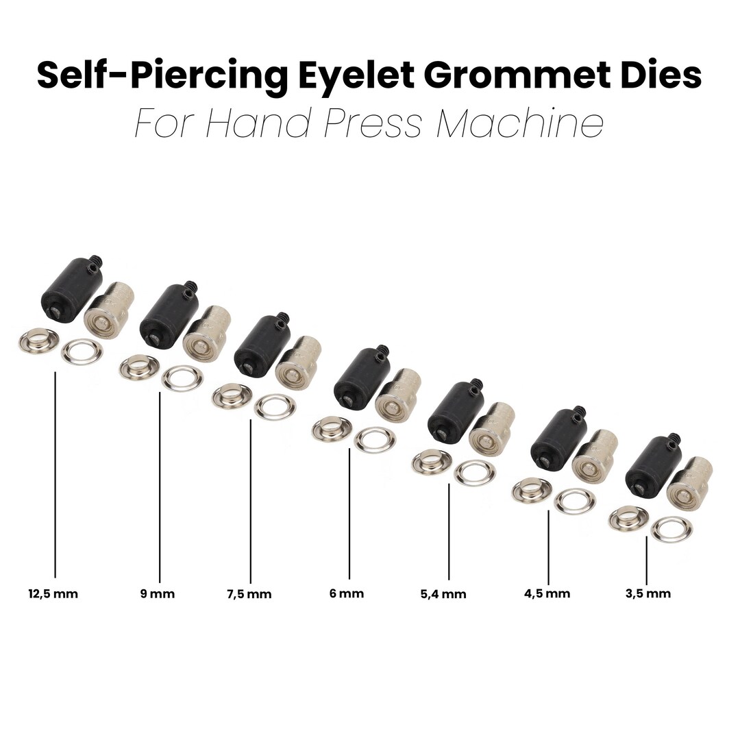 Selfpiercing Eyelets Grommets Dies for Hand Press Machine Etsy