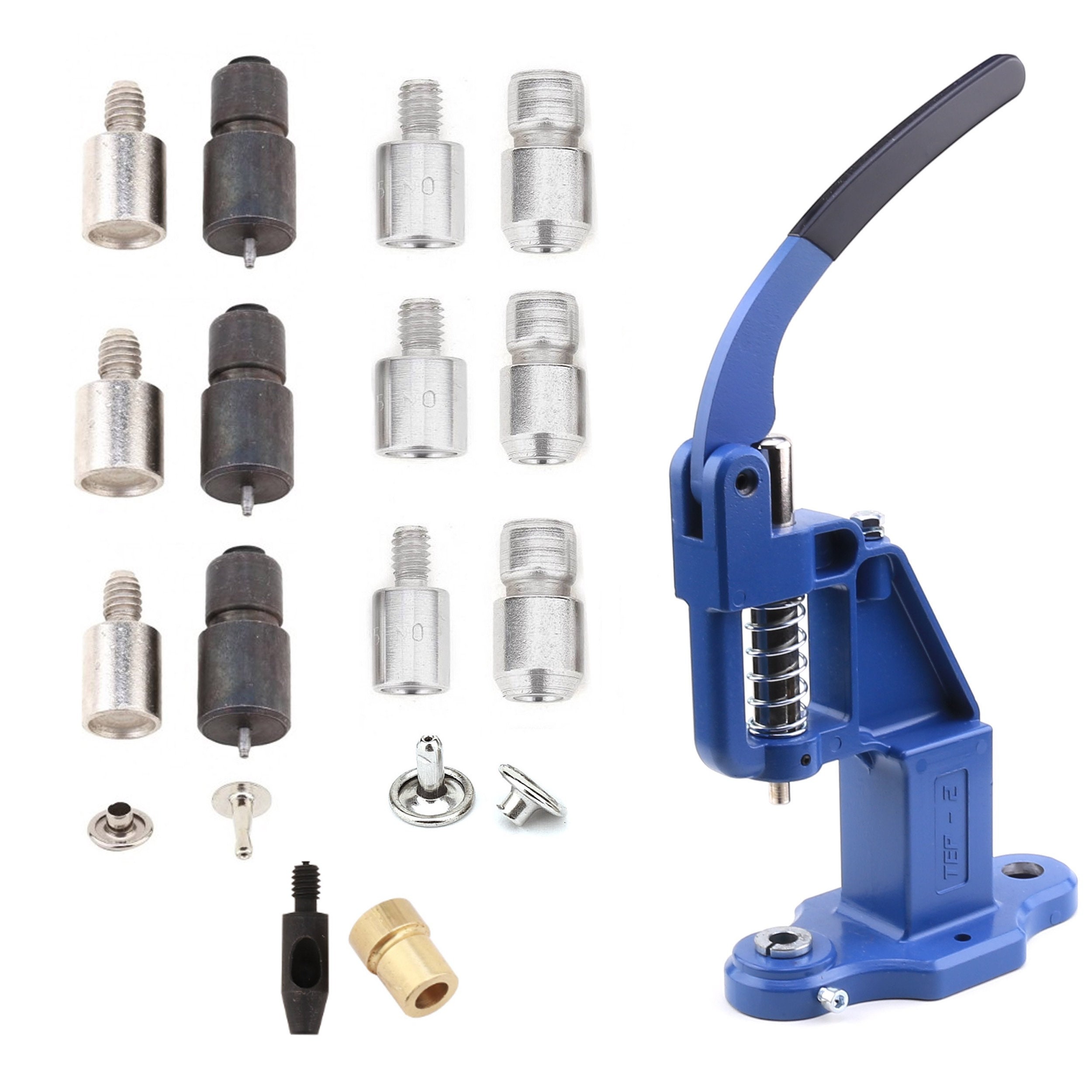 Snap Fastener Kit With 20 Snaps and Setting Tool for Thinner
