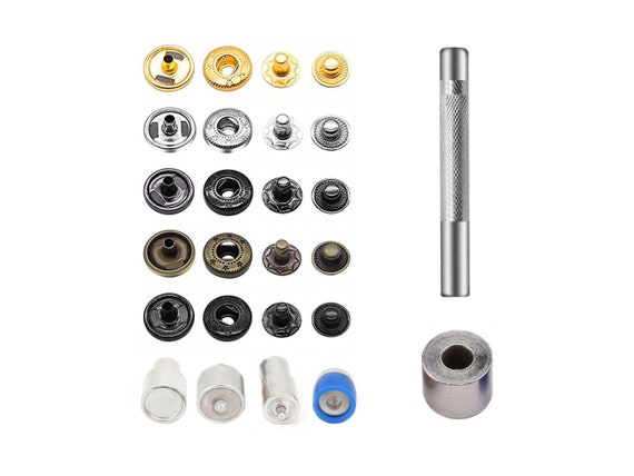 Hand Press Die for Metal Snap Fasteners Setting Tools for Press Studs Snap  Buttons Die Mould 10mm, 12.5mm, 15mm