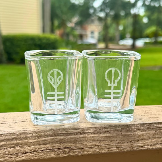 Twenty One Pilots - Skeleton, Alien / Clancy, Torchbearer Etched Glass Sets (2)
