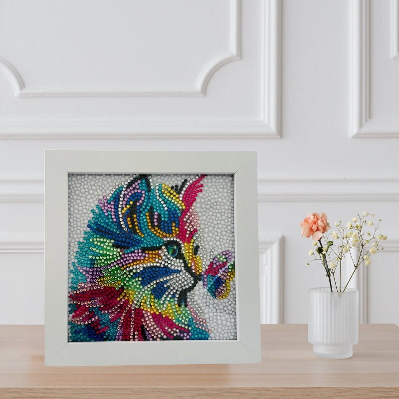 Diamond Art Painting Kitty With Butterfly 