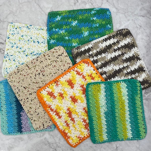 Crochet Dishcloth Etsy