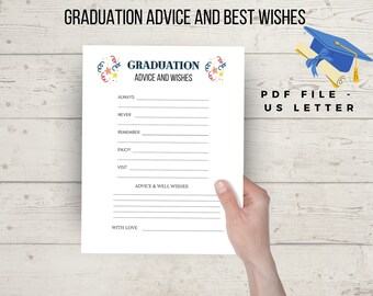 Graduation advice and best wishes cards, graduation advice cards