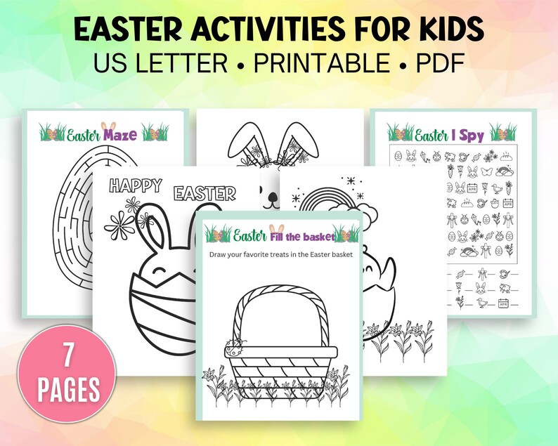 Easter Activities for Kids, Easter Coloring Pages, Easter Games for ...