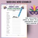 Mardi Gras Word Scramble Printable Game, Mardi Gras Party Game - Etsy