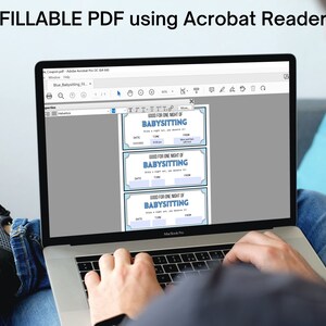 Babysitting Coupon Template Editable Gift Voucher Printable