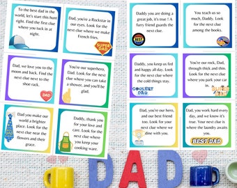 Father&#39;s day scavenger hunt, adult scavenger hunt, treasure hunt game for dad