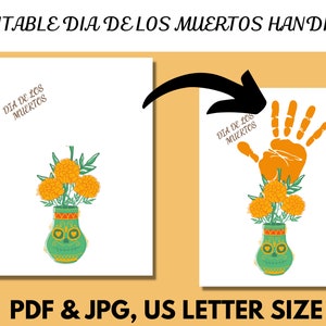 Dia De Los Muertos Handprint Craft Printable Keepsake, Day of the Dead ...
