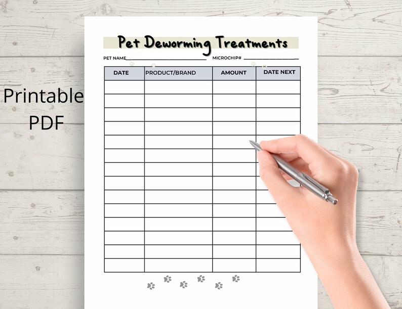 Pet planner printable and editable, puppy planner, pet care planner, pet care binder printable instant download image 8