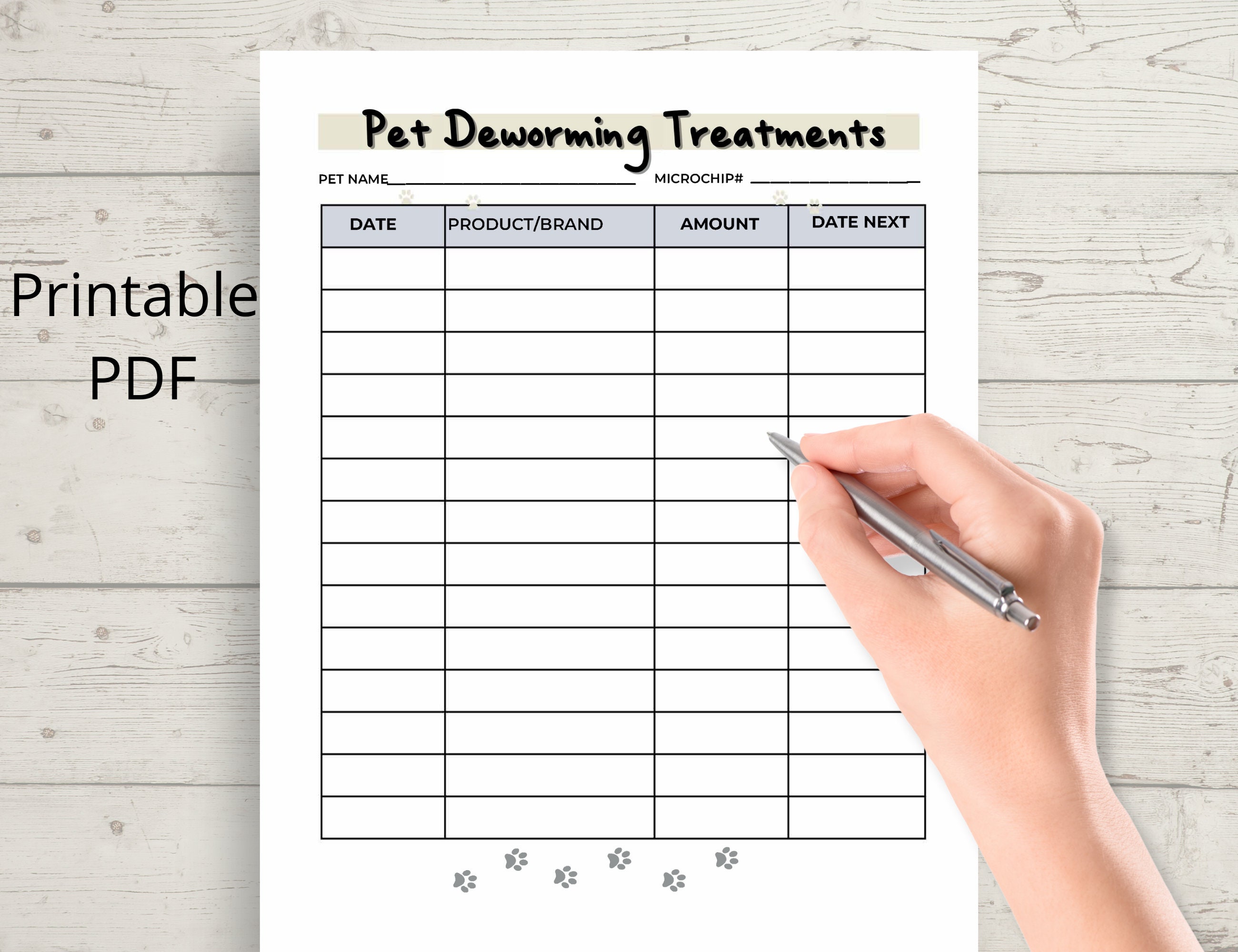Pet Planner Printable and Editable, Puppy Planner, Pet Care Planner ...