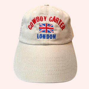 Boné bordado Cowboy Carter Tour inspirado na rainha B, abelha, edição limitada inspirada na mãe, circuitos de rodeio, Londres, Flamenco