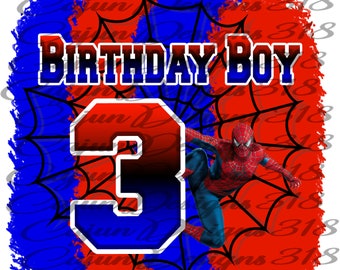 Spider Man Birthday Boy #3