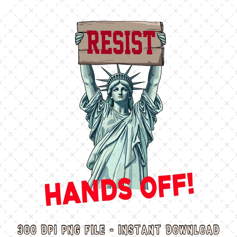 Protest Hands off Signs Etsy