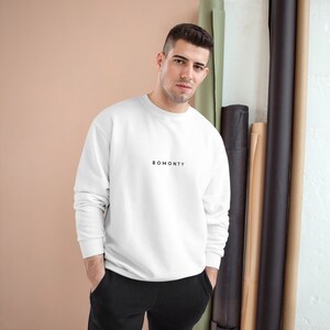 Bomonty Legacy x Champion Sweatshirt, Unisex Oversized Hoodless Stylish Aesthetic Hoodie