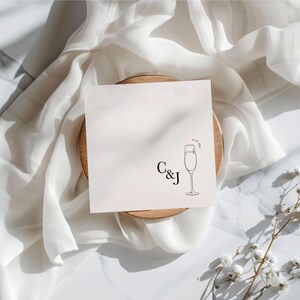 Custom Wedding Cocktail Napkins | Printed Bar Napkins | Wedding | Party | Bridal Shower | Bachelorette