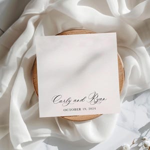 Custom Wedding Cocktail Napkins | Printed Bar Napkins | Wedding | Party | Bridal Shower | Bachelorette