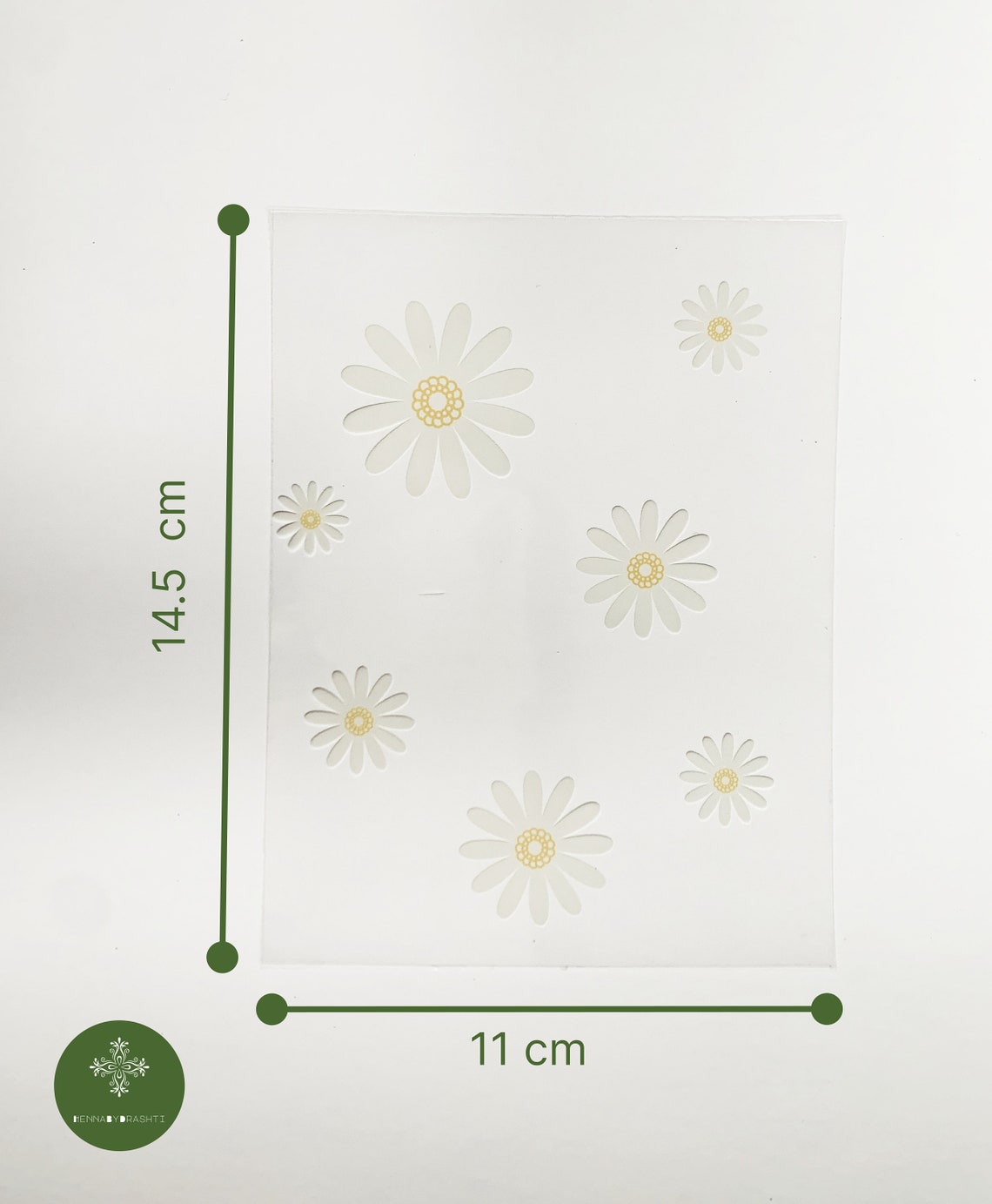 10 Henna Cello Sheets Pre Cut Henna Cone Cello Sheets Etsy