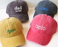 Custom Text Baseball Cap, Embroidered Hat, Custom Washed Dad Cap, Sister Cap, Bachelor Party Gift, Gift for Him and Her product logo