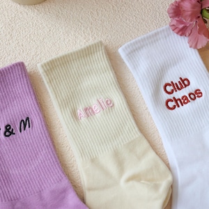 Personalized socks with your name, text, logo, personalized men's and women's socks, sports socks, team socks, personalized unique gifts