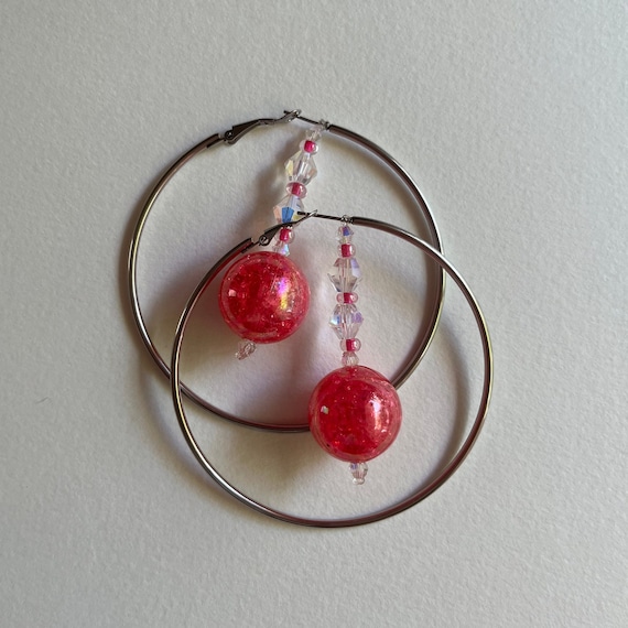 Zenon's Planet Hoop Earrings