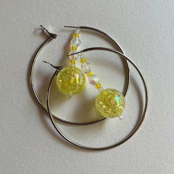 Mercury's Ruler Hoop Earrings
