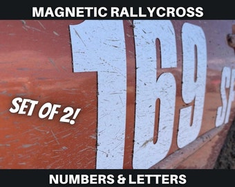 Rally Cross Magnets | Numbers & Class