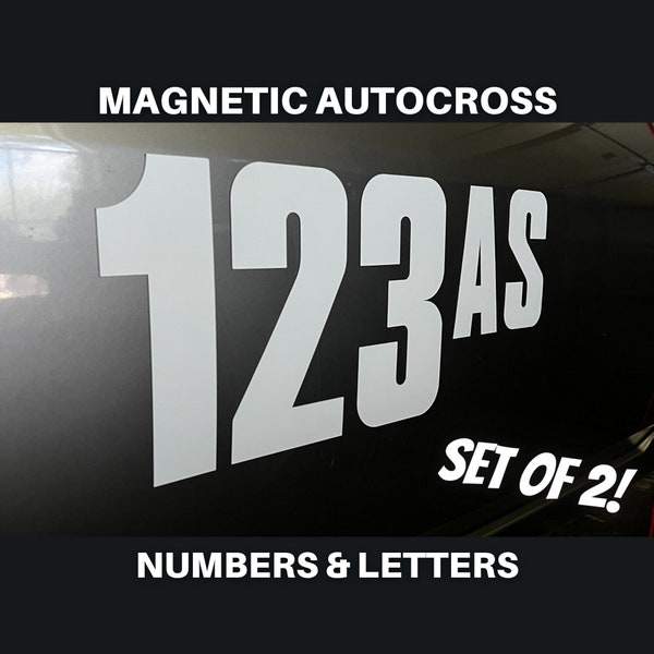 Autocross Magnets | Numbers & Class