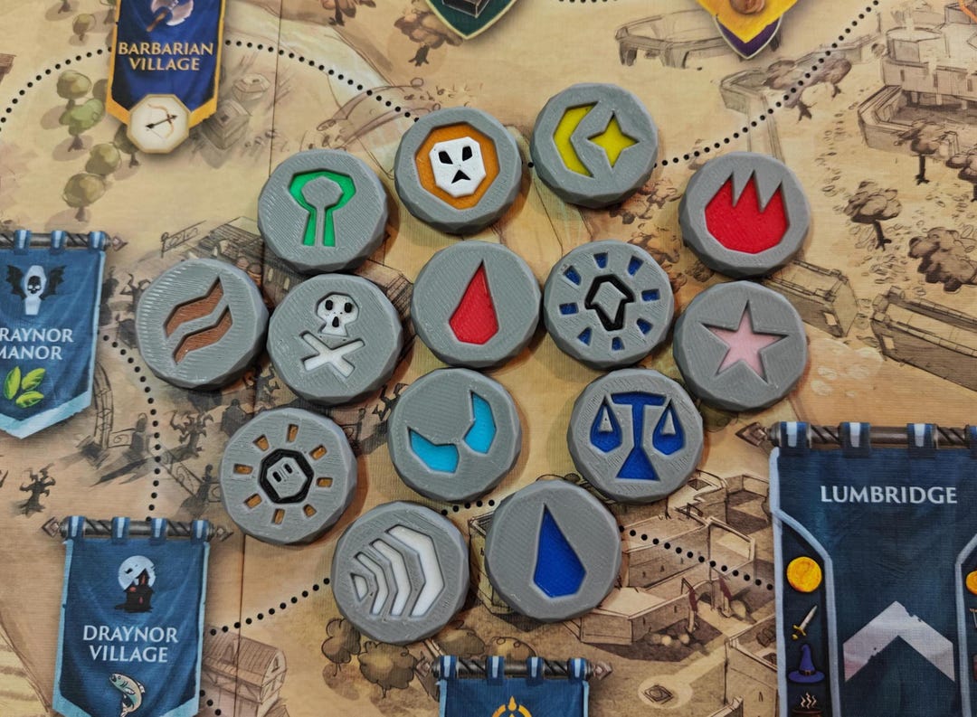 Runescap Runes Runescape Runes 3D Prints (magnets Optional) - Etsy