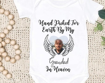 hand picked for earth baby vest- photo memorial baby vest