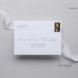 Modern Wedding Invitation Bundle Template Calligraphy Wedding ...