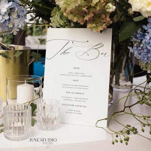 Hochzeit Bar Menü Zeichen Die Bar Hochzeit Getränkekarte Hochzeit Drink Signage Bearbeitbare Bar Menü Zeichen Sofortiger Download Signatur Cocktail Zeichen CH01