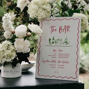 Bar Schild Vorlage Handgezeichnet Die Bar Beschilderung Das ist Amore Italienische Themed Hochzeit Getränkekarte Benutzerdefinierte Handschriftliche Verlobung Dekor Printable