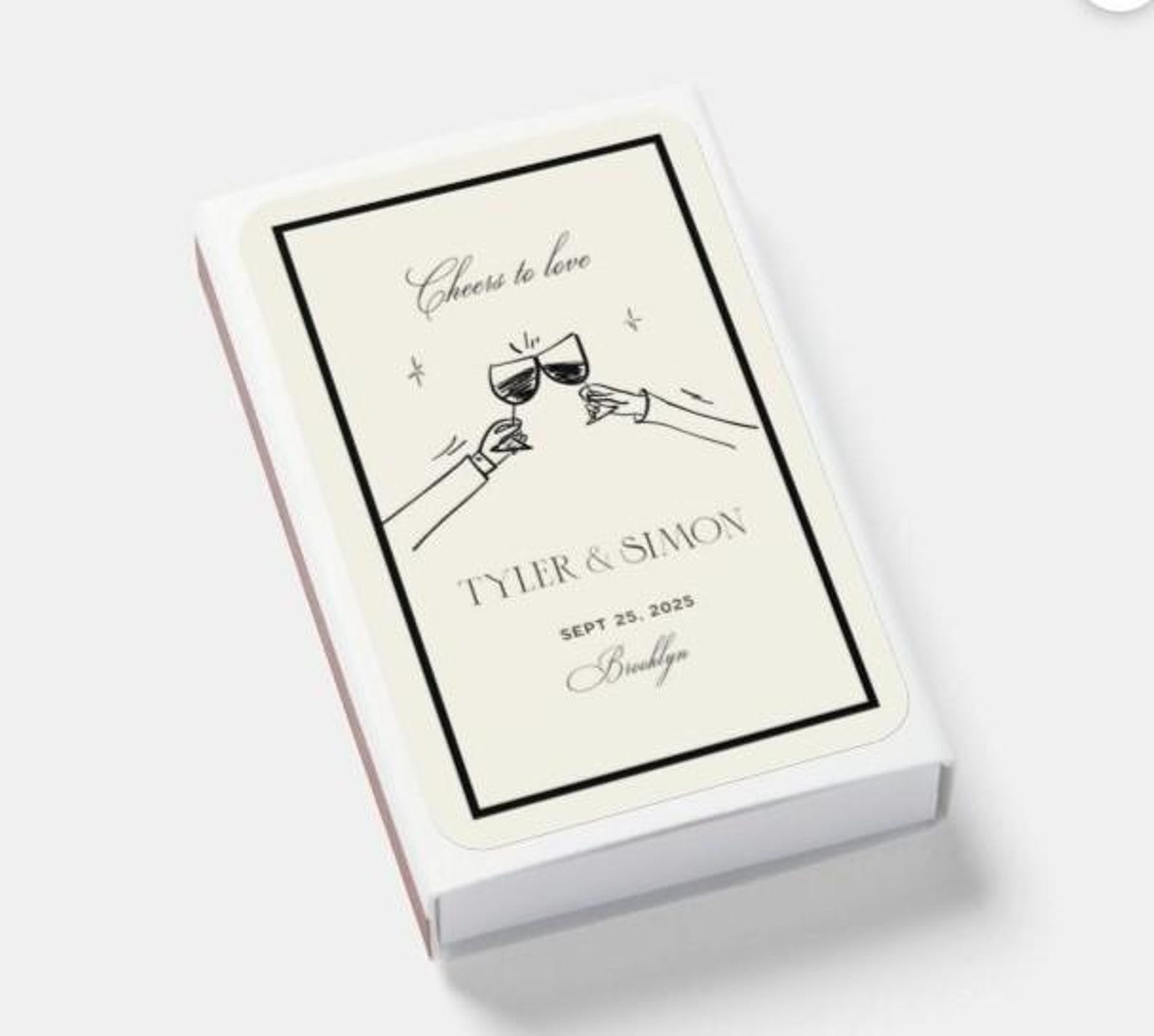 Funky Toast Matchbox Label Template: Cheers Illustration, Editable ...