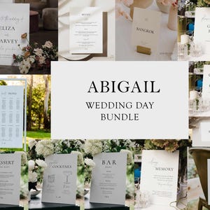 Minimalist Wedding Dessert Bar Menu Sign: Cupcake Sweets Favor Station (Editable, Digital Template) ABIGAIL image 9