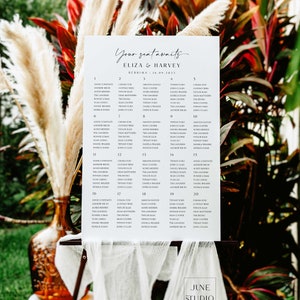 Hochzeit Sitzplan Zeichen Vorlage 20, 16, 12 Tische Moderne Sitzplan Sitzplan Printable Hochzeit Sitzbrett Ihr Sitzplatz Erwartet Zeichen