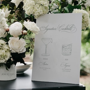 Vintage Green Wedding Bar Menu Sign: Timeless Classic Drink Station Menu Template (Digital, Editable) CLARA image 10