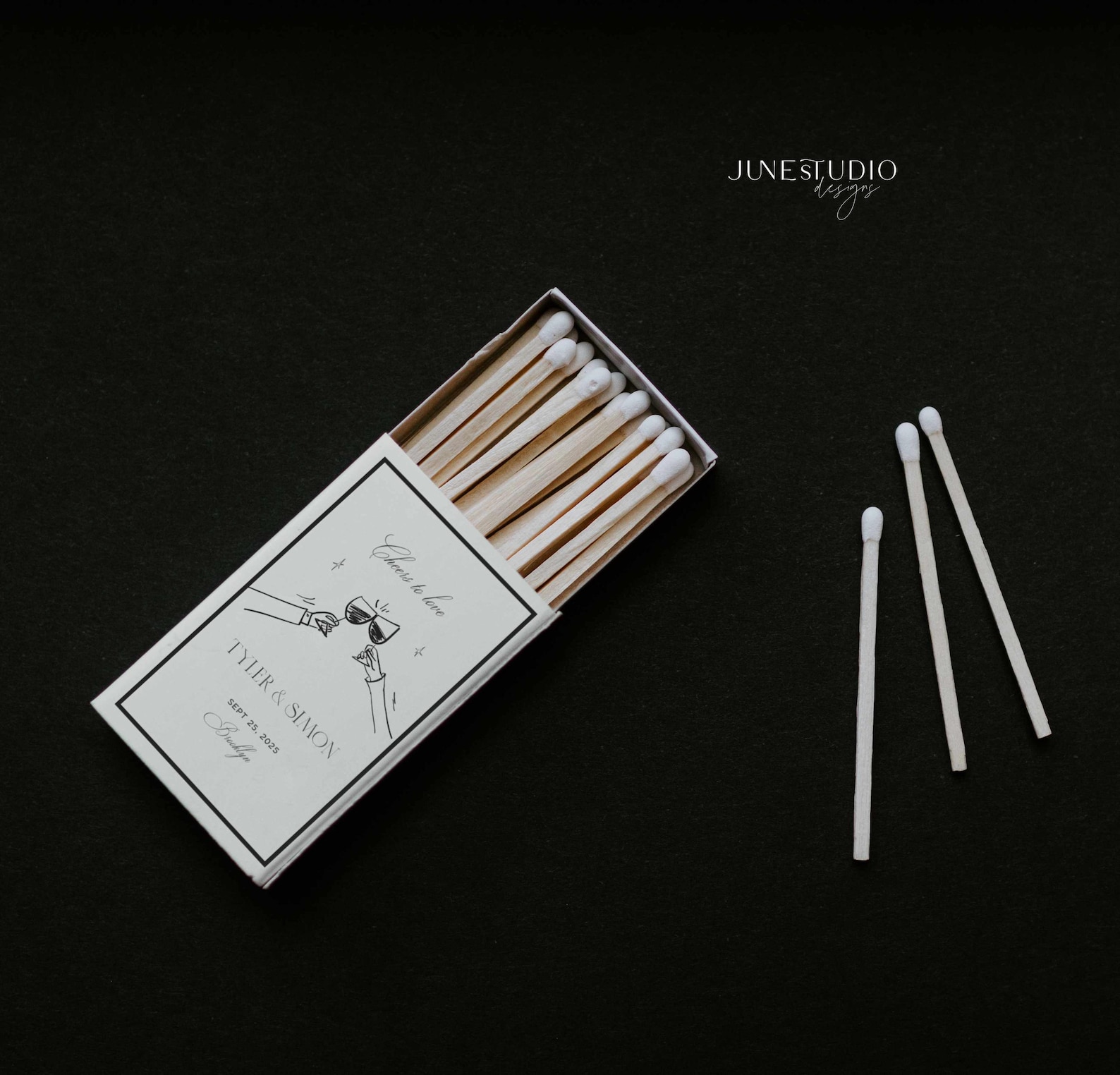 Funky Toast Matchbox Label Template: Cheers Illustration, Editable ...