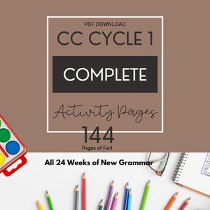 Classical Conversations Cycle 1 Complete Memory Work Activity Sheets | Instant Download | Homeschool Printable