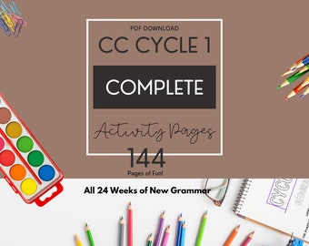 Classical Conversations Cycle 1 Complete Memory Work Activity Sheets | Instant Download | Homeschool Printable