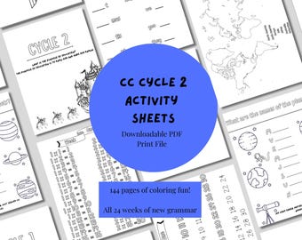 Classical Conversations Cycle 2 Complete Memory Work Activity Sheets | Instant Download | Homeschool Printable