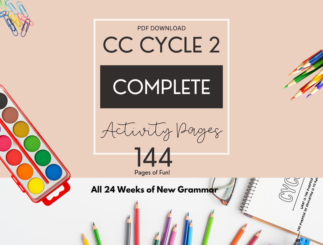 Classical Conversations Cycle 2 Complete Memory Work Activity Sheets ...