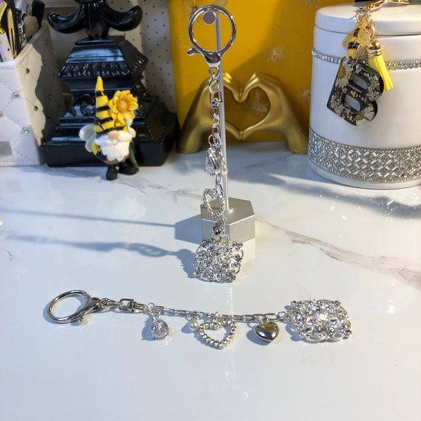 Silver Sparkly Binder Charm