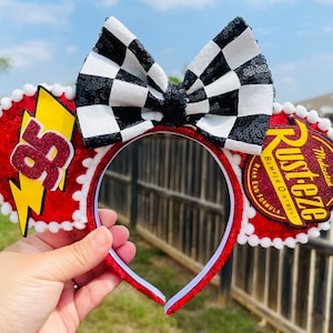 Disney Inspired Lightning McQueen Ears!