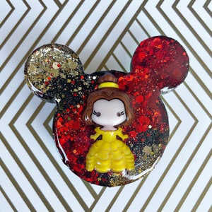 Disney Princess Belle Cell Phone Grip . Beauty and the Beast . Mickey Minnie Mouse Ears . family vacation . birthday gift . Easter