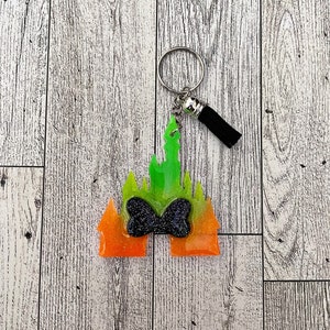 Disney Castle Minnie Mouse Bow Keychain . Magic Kingdom. Princess . Disney family vacation . Easter besket gift, bag charm