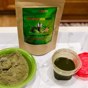 ORGANIC Multivitamin Powder with Plant-Based Protein Fiber and Essential Vitamins 100% Natural