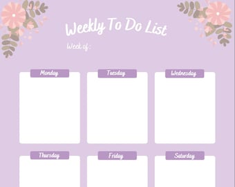 Lavendel To-Do Liste
